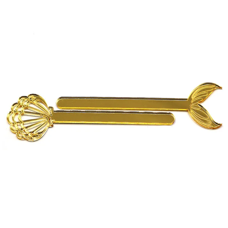 Новинка палочка для мороженого акриловый Топпер торта золотой свадебный