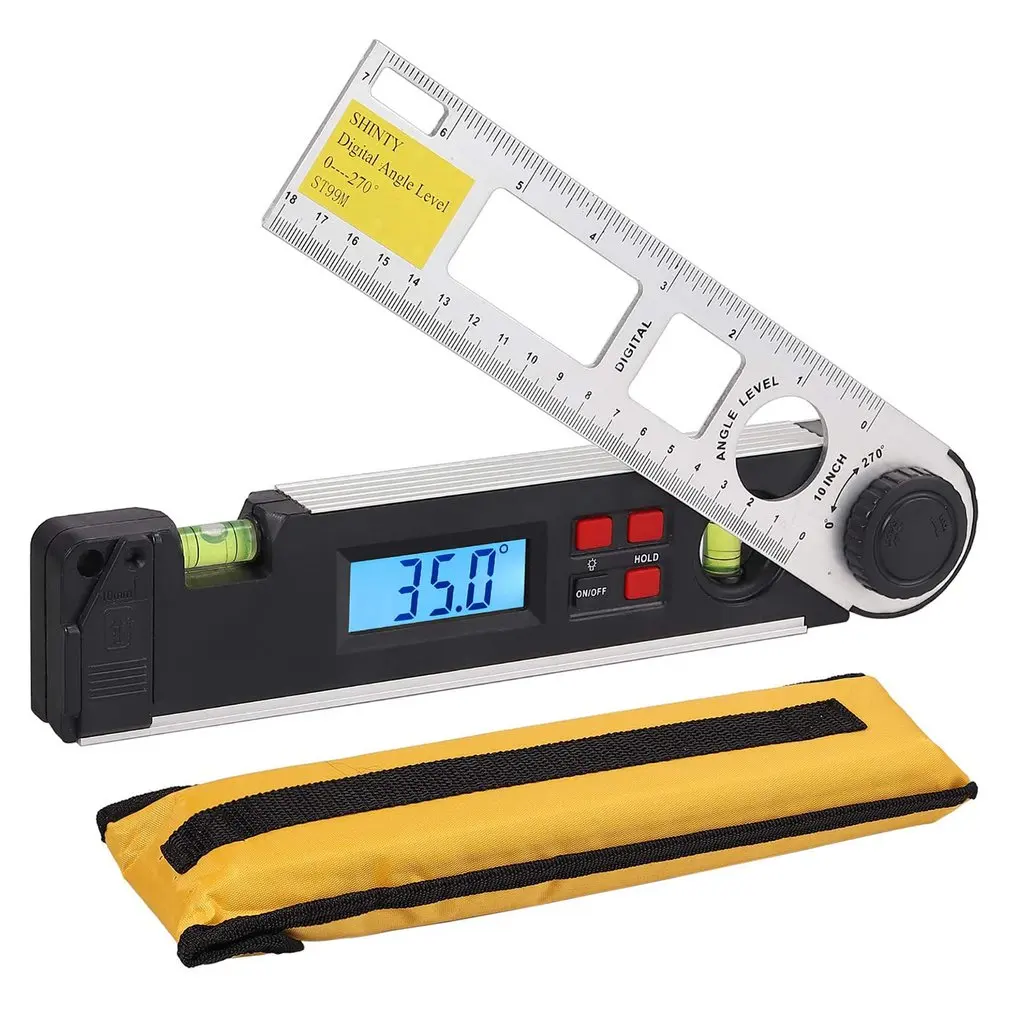 

Digital Angle Finder 0-270 degree Gauge Protractor Ruler Miltre Angle Finder With dual Spirit Level inclinometer