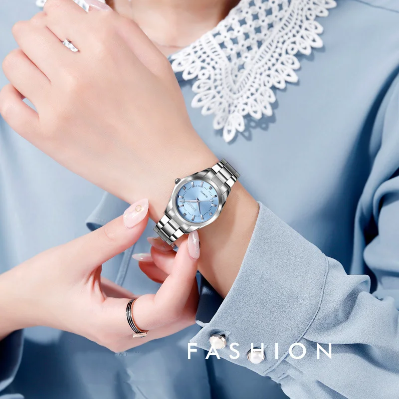 

TurnFinger Fashion Women's Quartz Watch Luxury Elegant Texture Waterproof Diamond-studded Stainless Steel Band Casual Simple