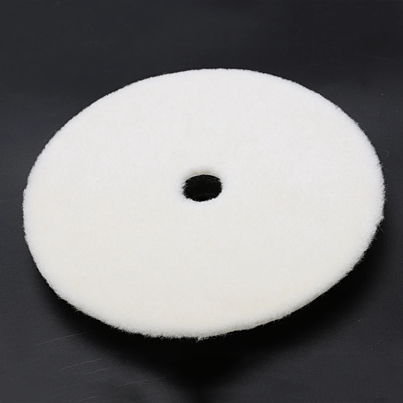 2 pieces of 7 inch wool car polishing pad kit for care cleaning and polishing machine