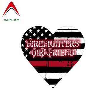 

Aliauto Personalitiy Car Sticker Firefighter's Girlfriend Heart PVC Funny Decal for Kia Rio Passat B6 Lada Vesta,14cm*12cm