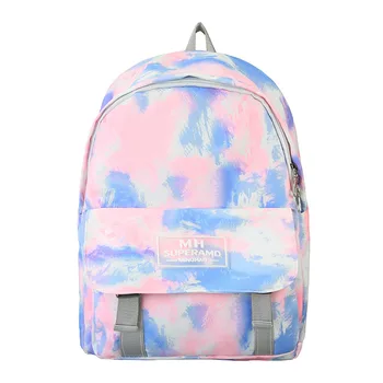 

Women Backpack 2020 Fashion Casual Gradient Student Schoolbag Chic For Teenager Girl Dye Travel Mochila Daypack Female Backpack