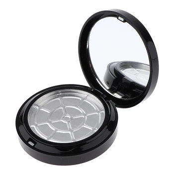 

Empty Jar Pot Make Up Pressed Powder Cosmetic Storage Container Tin Portable Multi-purpose Makeup Pot with Makeup Mirror