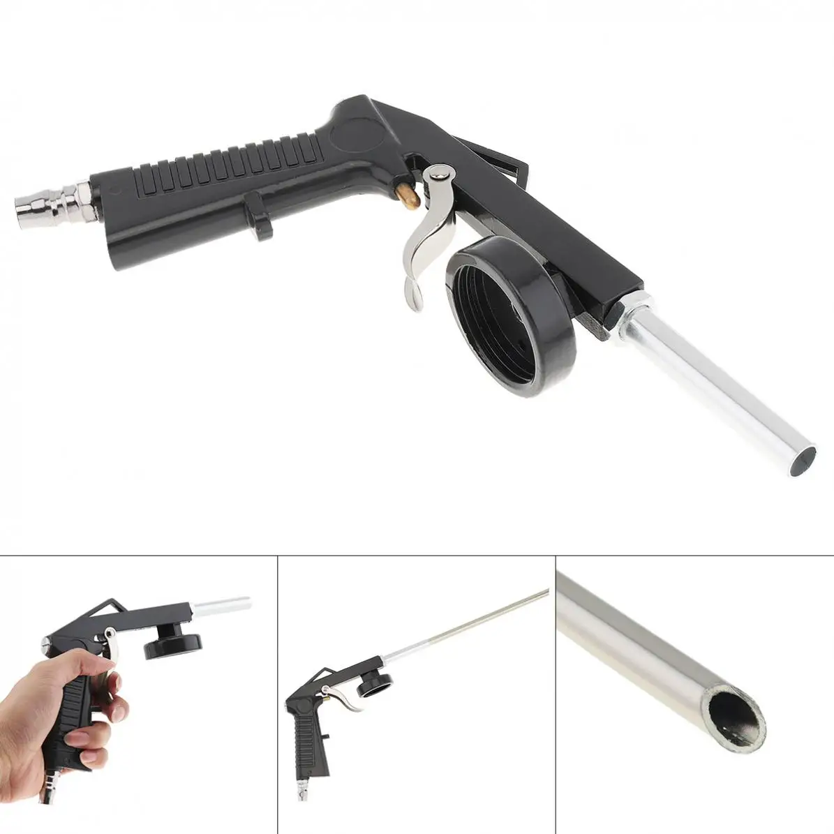 

Universal Gray Car Chassis Armor Special Pneumatic Spray Gun Varnish Air with 7.5mm Inlet Port for Automotive Chassis Spraying