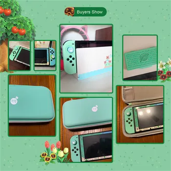 

Animal Theme Storage Case Box Silicone Cover Screen Protector For NIntend Switch NS Game Console Joystick Cap Handle Wristband