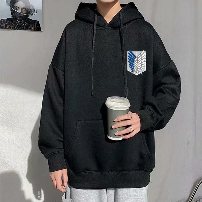 Anime Hoodie Attack on Titan Hoodied Long Sleeve Streetwear Harajuku Sweatshirt Men/Women Unisex Sport Hoody Oversized Tops