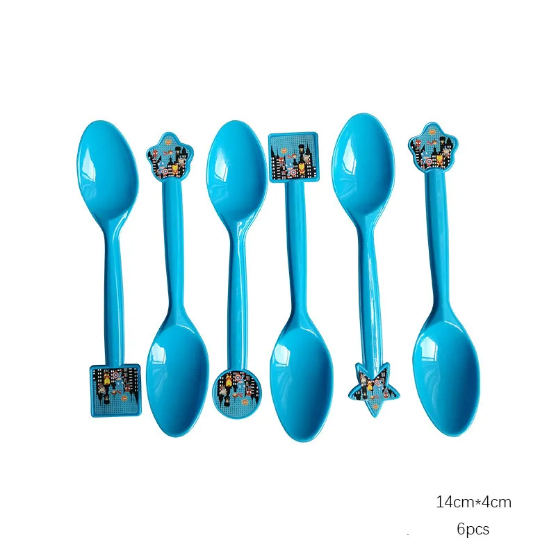 The Avengers Birthday Party Decorations Superhero Batman Party Supplies Tableware Set Plates Balloons Kids Toys for Baby Shower - Цвет: spoon x10pcs