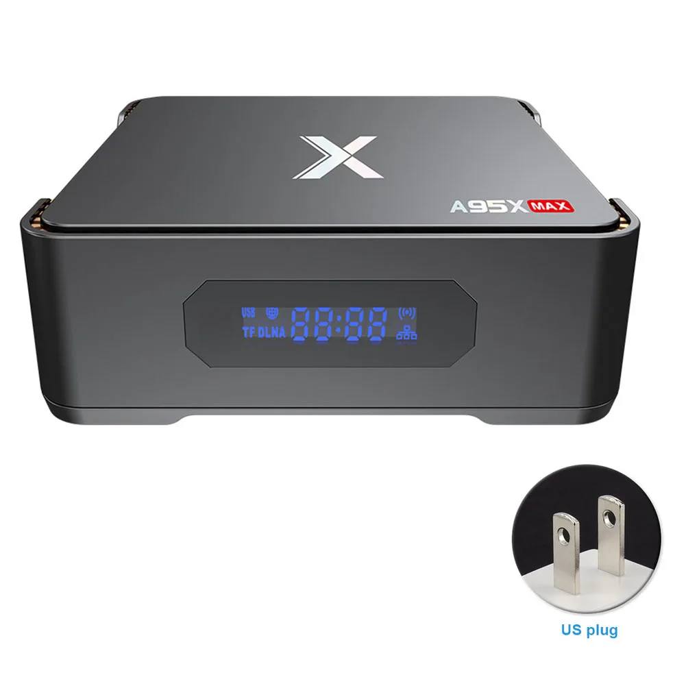 

Satellite Receiver Durable A95X Amlogic 4G+64G Adapter Set Top MAX Media Player Home Smart WIFI Digital TV Box Video Recording