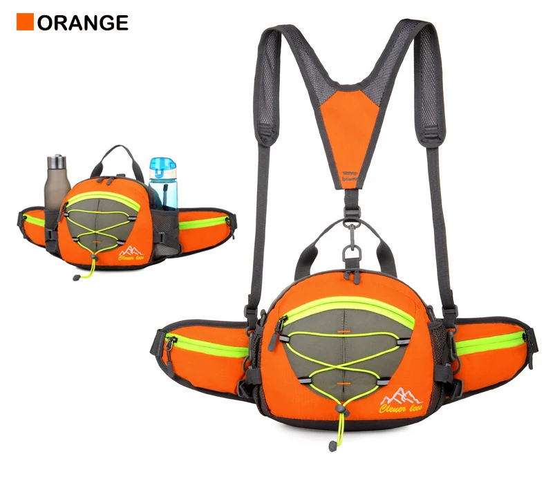 Men Outdoor Running Bags,Waterproof Camping Sports Bag Women,Cycling Running Waist Backpack,Multifunction Climbing Hiking Bags