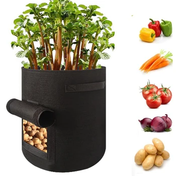 

Non-woven Plant Grow Nursery Bags Fabric Vegetable Seedling Pots Eco-Friendly Planting Home Garden Tools