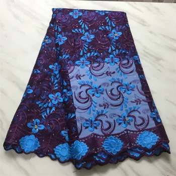 

2020 Latest French Nigerian Lace Fabrics High Quality Tulle African Lace Fabric HLL4689. Wedding Stones French Tulle Lace Burgun