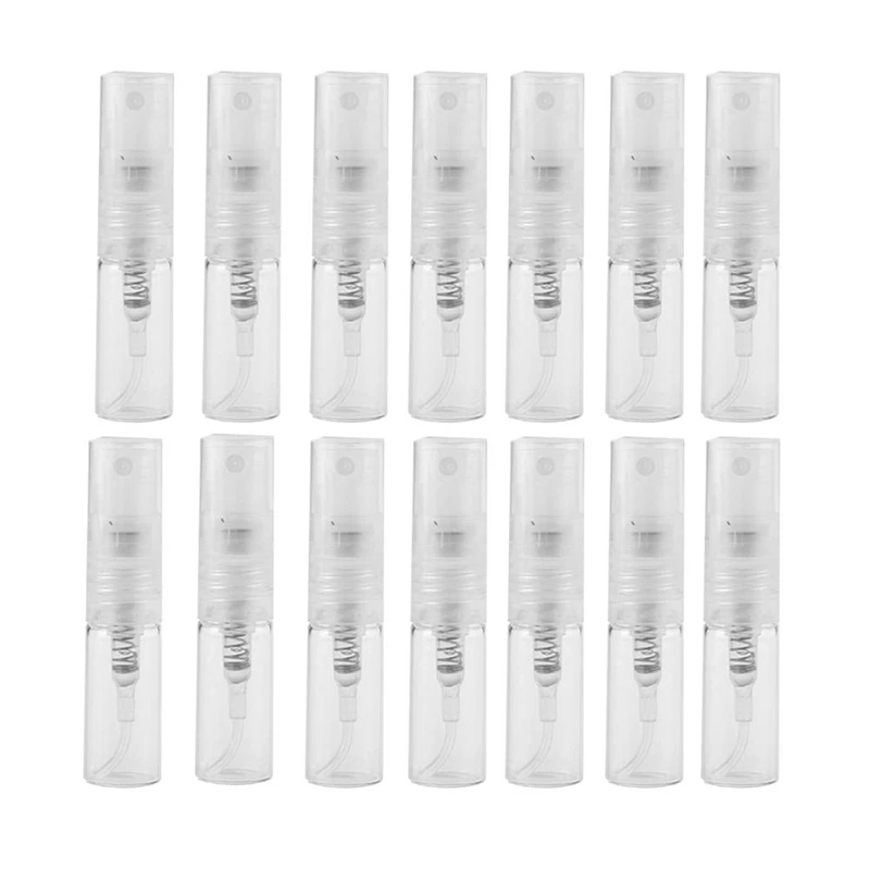 

200Pcs/Lot 2ML Transparent Plastic Spray Bottle Small Cosmetic Packing Atomizer Perfume Bottles Atomizing Spray Liquid Container