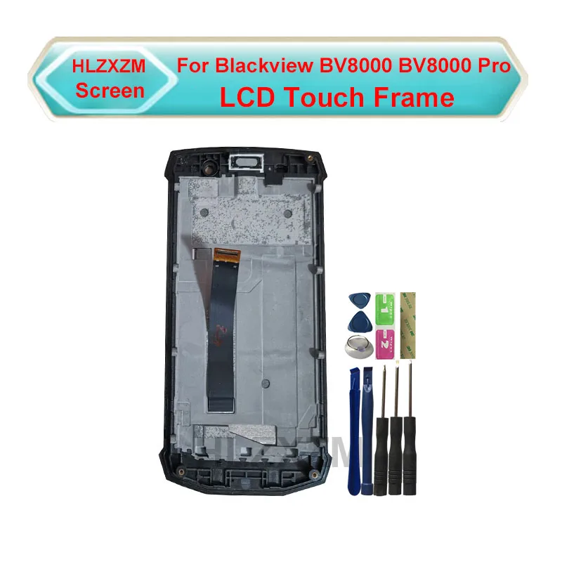 

For Blackview BV8000 BV8000 Pro LCD Display With Touch Screen With Frame Digitizer Assembly Replacement With Tools+3M Sticker