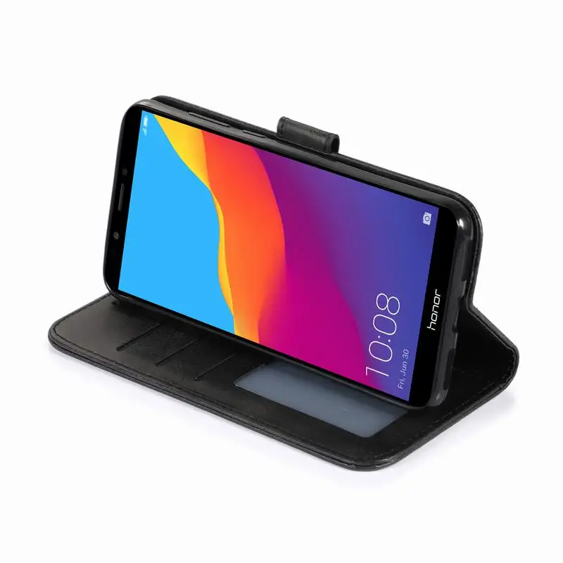 Кожаный чехол для Honor 7C, чехол для huawei Honor 7C Pro 7 C 5,7, чехол для телефона, однотонный чехол, Аксессуары для мобильных телефонов Honor7C