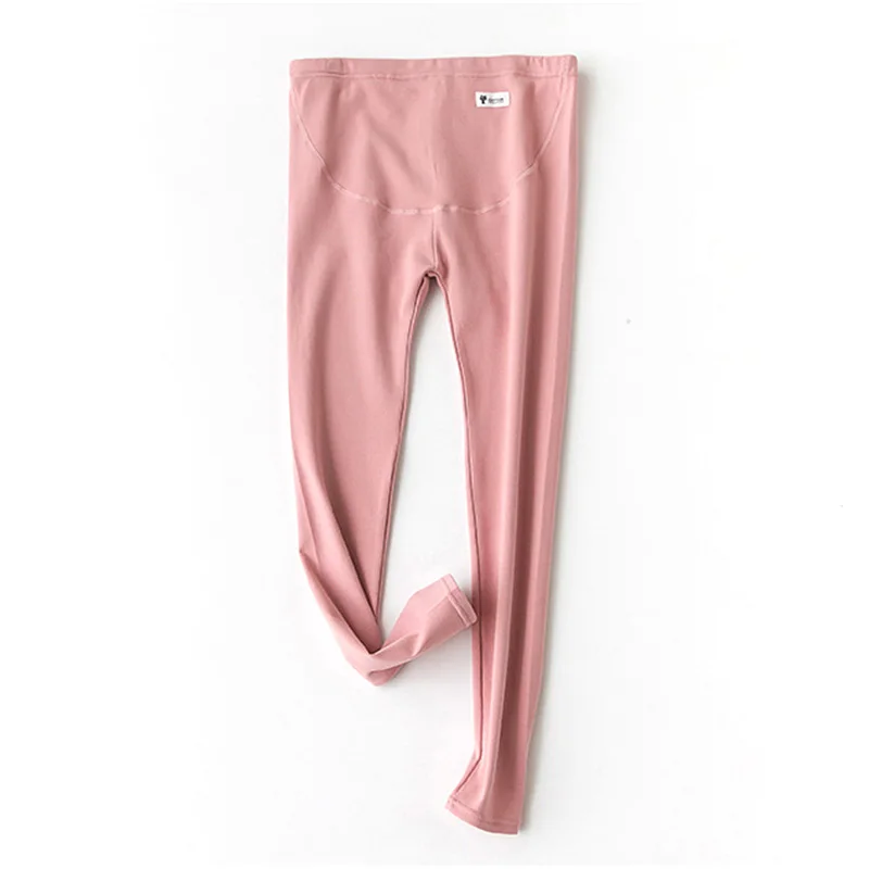Dark pink Утепленные брюки для беременных; одежда для мамы размера плюс; Леггинсы для беременных; зимние брюки для беременных; теплая одежда - Цвет: Dark pink