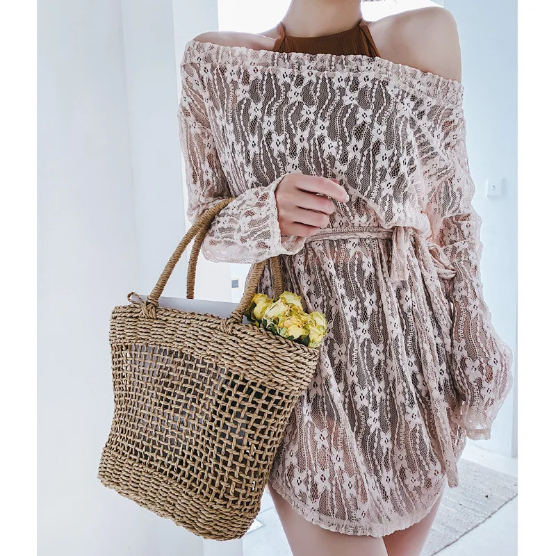 

South Korea Two-piece Swimsuits Women's Three-piece Set Bikini Graceful Blouse Boxer Small Bust Gathering Bubble Hot Spring Tour
