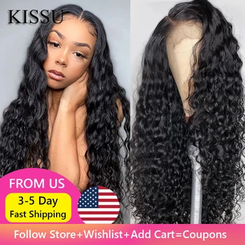 

Water Wave Wig Malaysian Curly Human Hair Wig cheap Human Hair 4x4 Lace Closure Wig Malaysian Water Wave Wig Curly Wig For Women