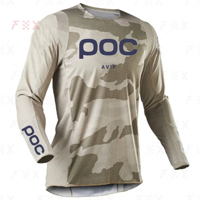thumbnail image 1 of avip poc 2021 NUEVA camiseta negra de motocross, ciclismo, todoterreno, moto de cross, ATV, MTB, DH, camisa de manga larga para hombre, carreras mx para hombre, 1 of 5