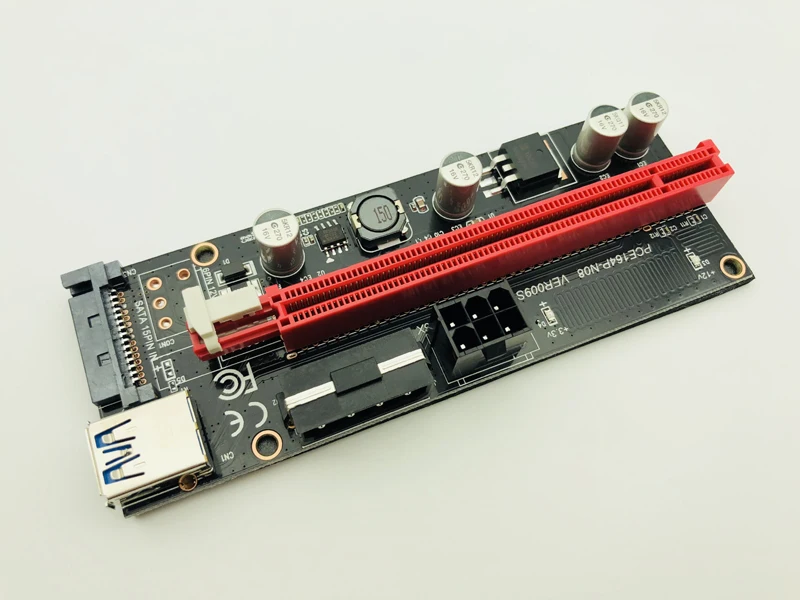 Райзер карта 009S PCI E Express 1x до 16x USB 3 0|Компьютерные кабели и разъемы| |