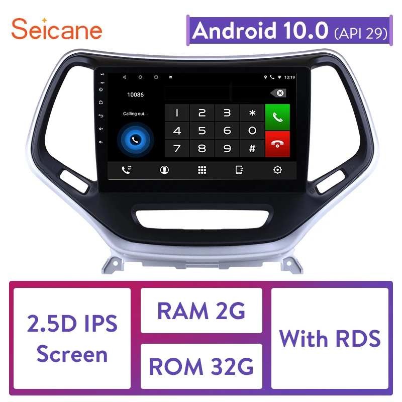 Seicane 10 1 дюймов Android 9 0 головное устройство плеер для 2016 Jeep Grand Cherokee Автомобильная