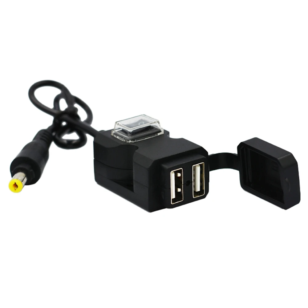 

Waterproof Motorcycle Charger Moto Handlebar Dual USB Charging 15W Quick Charge Socket Power Charger Adapter Moto Accessories