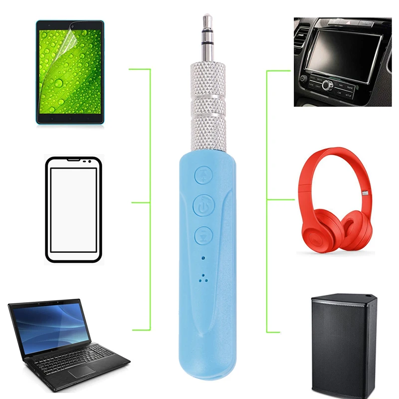 Hands Free беспроводной аудио Bluetooth 4 2 3 5 мм Jack приемник адаптер музыкальный mp3