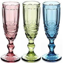 Empaistic-Cup Champagne Glass Red Wine Blue Drinkware-Juice Wedding Party Kitchen Transparent