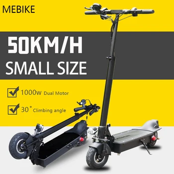 

E-scooter Adult Two Motor Wheel with18 Ah Lithium Battery Folding Kick Scooter 60km/h Max Speed Double Drive Long Skateboard