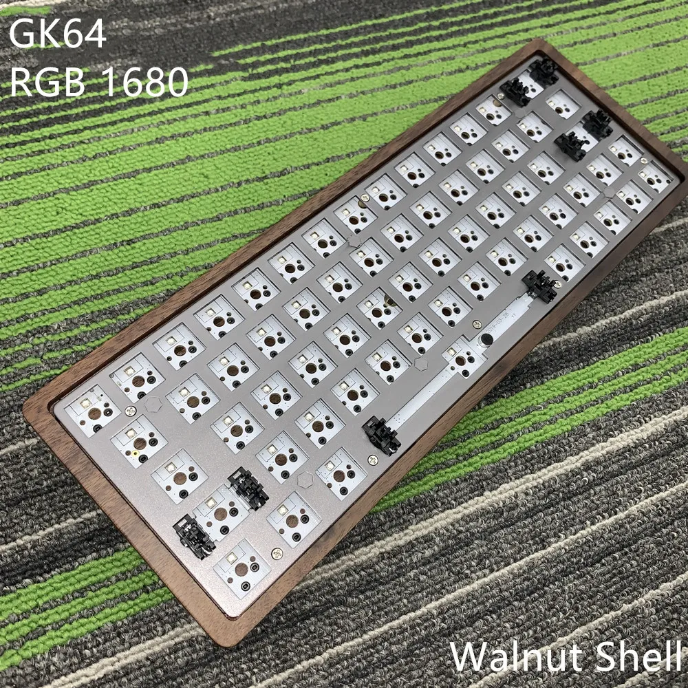  GK64 Teclado mecánico Kit No soldadura RGB Tyce-c GH60 Gateron Cherry MX