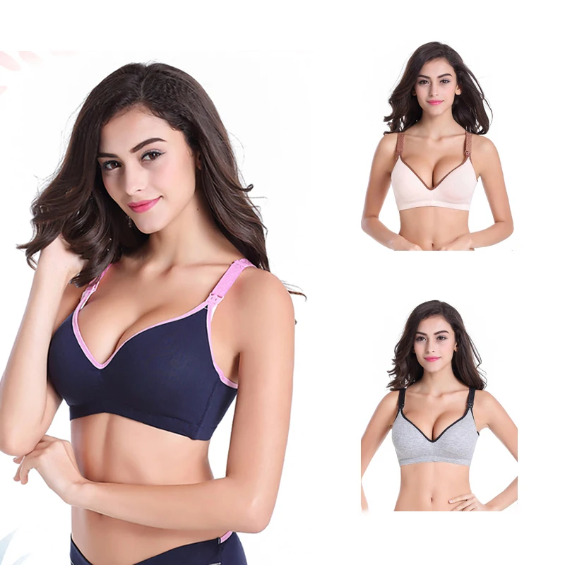 3 Pcs Maternity Nursing Bras Breastfeeding Pregnant Women Cotton Sleep Underwear Pregnancy Bra Lactation Without Bones Clothing