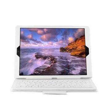 

Wireless Bt Keyboard 12.9in Wireless Keyboard Removable PU Leather Cover Slim Protective Case For iPad Pro