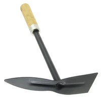 GTBL Wooden Handle Metal Hand Garden Tool Digging Hoe,black 2