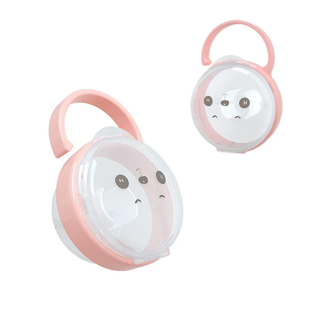 

Baby Pacifier storage box Nipple box toothpaste boxes dust cover portable cute bear universal baby molar bar pacifier Container