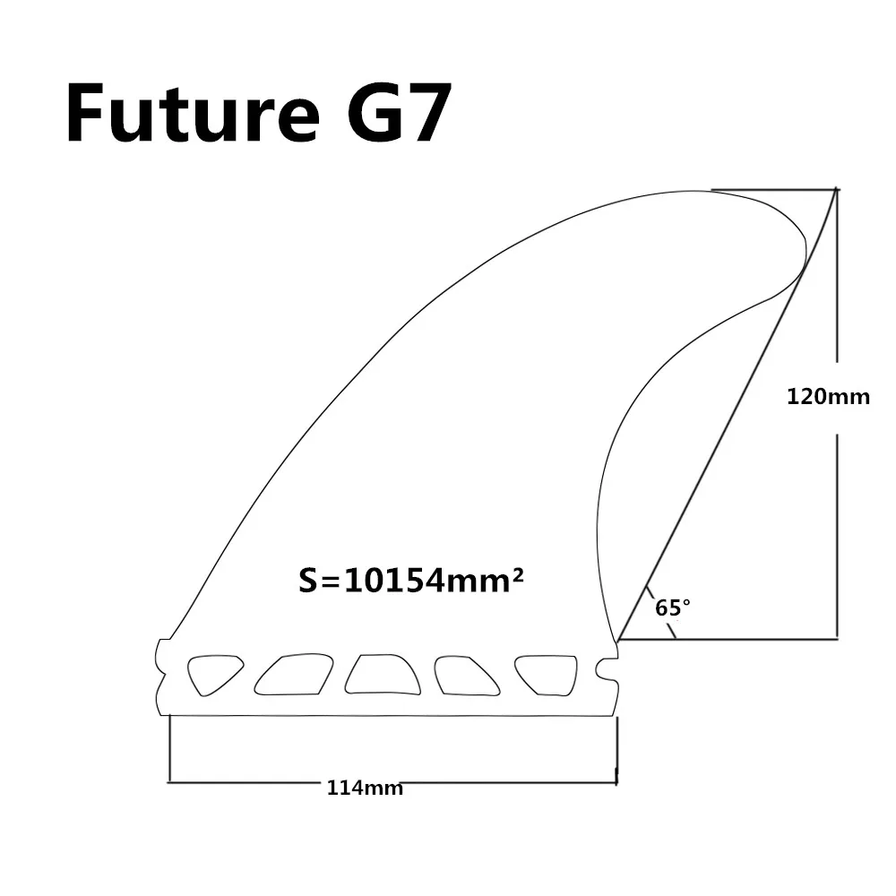 Future Fins G3/G5/G7 fins Barbatana ребра для серфинга сотовые из стекловолокна 3 штуки в