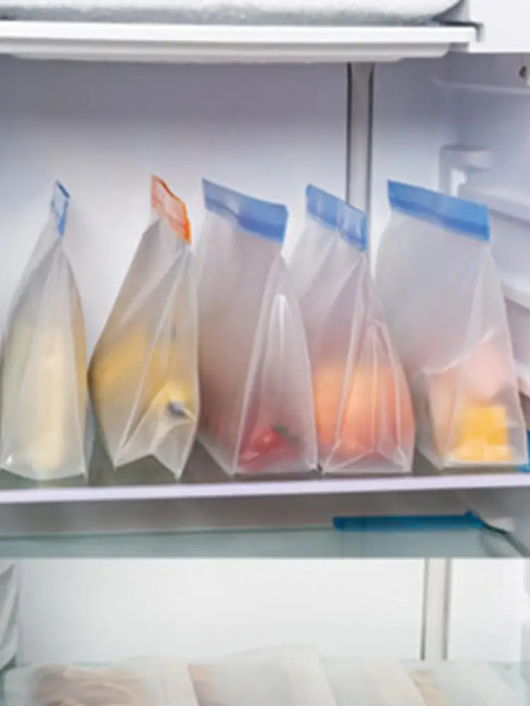 4 шт./компл. бытовой PEVA печать Ziplock мешок для фруктов и холодильник для овощей сумка для хранения гайка Водонепроницаемый влаги сумки