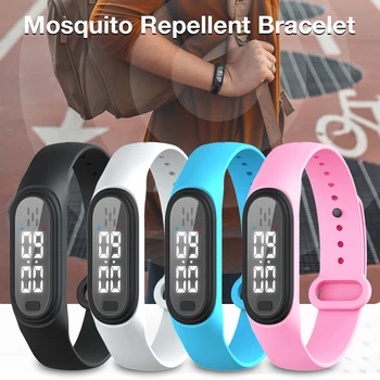 

Q2 Ultrasonic Mosquito Repellent Bracelet Kids Anti Mosquito Killer Ultrasonic Pest Insect Drive Wristband For Kids Adult