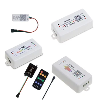 

The New 5-12v For WS2801 WS2811 WS2812B SK6812 ws2815 Magic Lights LED Pixel Strip Bluetooth wifi controllers colorful2 1000pixe