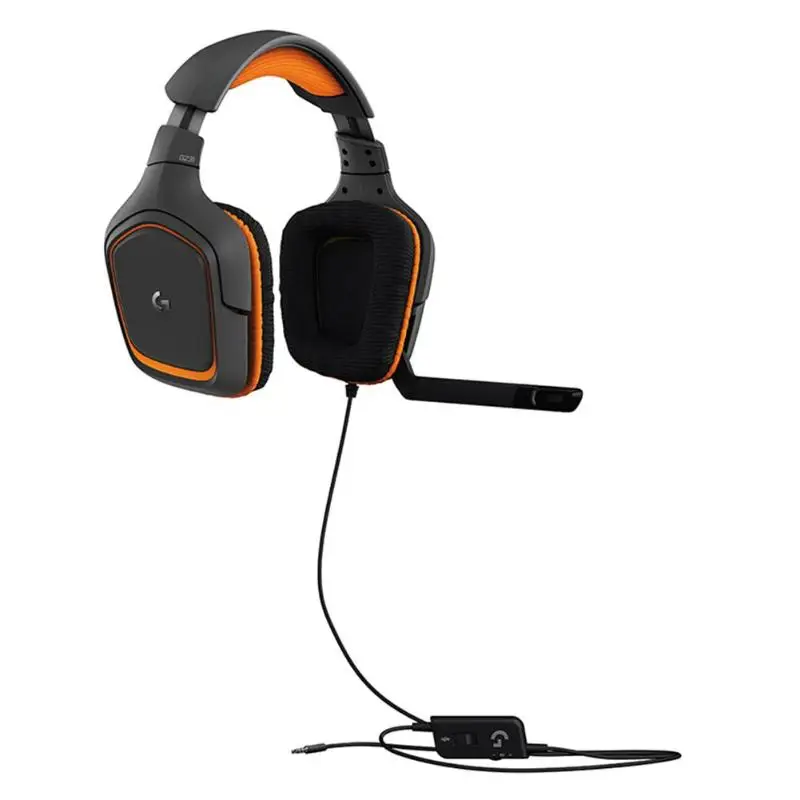Logitech G231 3,5 мм Проводная игровая гарнитура линия Управление стерео гарнитура с микрофоном