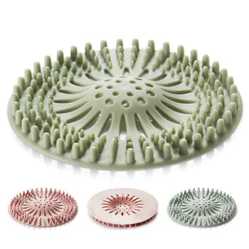 

3 Pack Shower Drain Cover Premium Hair Catcher Upgraded Hair Stopper Rubber Sink Strainer for Bathroom and Kitchen