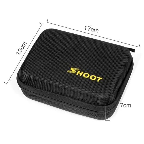 Small Box SHOOT большой переносной PU водонепроницаемый чехол для GoPro Hero 7 6 5 4 SJCAM Xiaomi Yi 4k 2 Eken h9 коробка для камеры Go Pro аксессуар - Цвет: Small Box