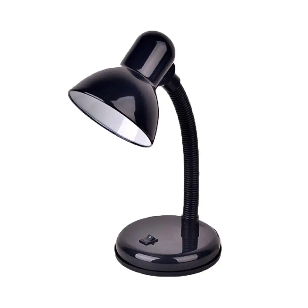 Reading Light 180 Degrees Rotated Desk Lamp Hose Clip Table Lamp Portable Night Light Physical Push-type Switch&Eye Protection