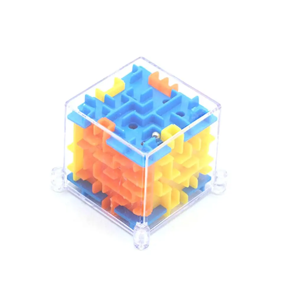 

3D Cube Puzzle Maze Toy Hand Game Case Box Fun Brain Game Challenge Fidget Toys Balance Educational Toys For Children