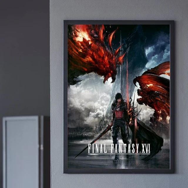 ファイナルファンタジー16 B2ポスター Amazon.co.jp: FF16 FF XVI FF 横型 縦型 販促 告知 ポスター B2