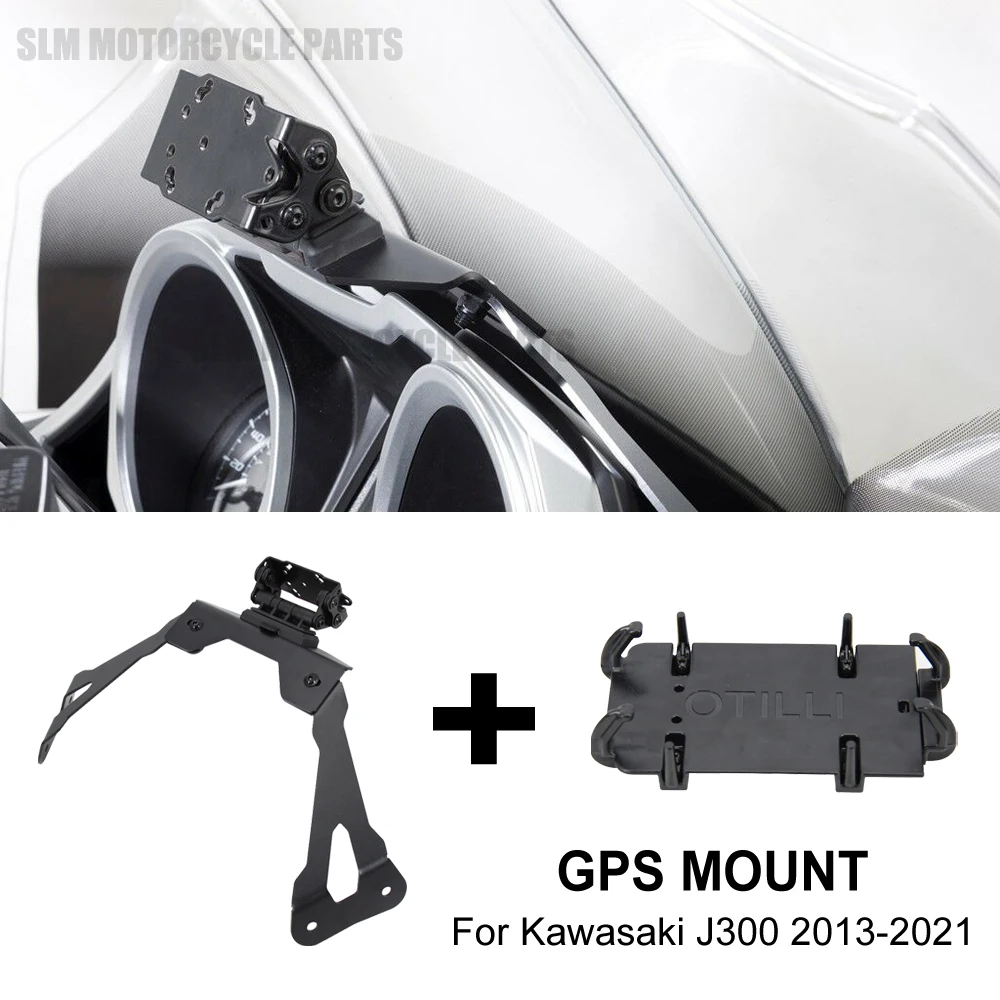 Moto Per Kawasaki J300 Smart Phone Navigazione Gps Piastra Staffa Adatta Kit Supporto J300 2013-2021 2014 2015 2016 2017 2018