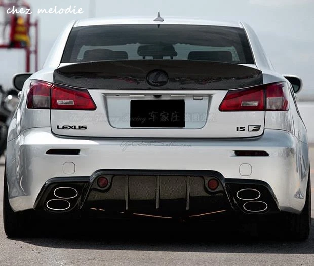 IS F WALD style real Carbon fiber/primer unpainted PU Car Rear Trunk