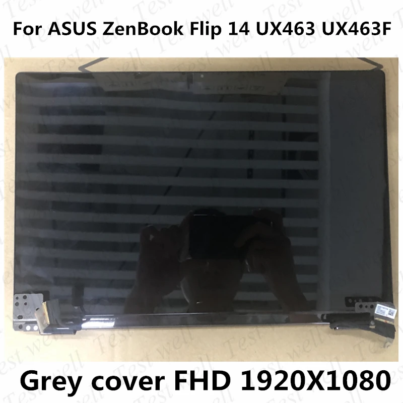

Original 14'' FHD display with cover FOR ASUS ZenBook Flip 14 UX463 UX463F UX463FA UX463FL LCD screen With touch assembly
