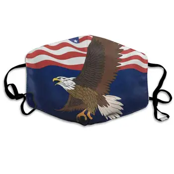 

Face Mask Independence Day July 4 Eagle Designer Cycling Half Face Earloop Ski Mask For Men