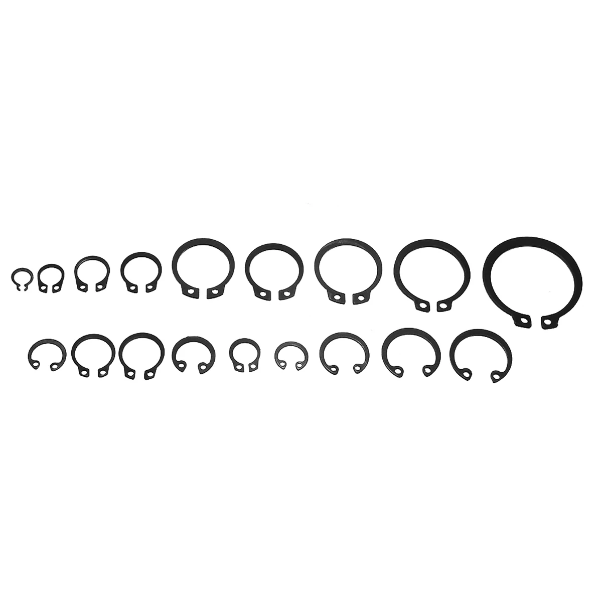 

225PCS External/Internal Retaining E-type Circlip Lock Snap Retaining Ring Assortment Set holes Shaft Collar Washer Circlip Set