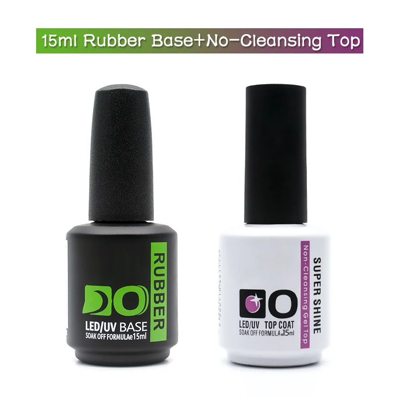

15ml Latest Base and Top for Nails Rubber Nail Base Coat Gel Nail Polish Semi-permanent uv Varnish Hybrid Manicure Primer Gellak