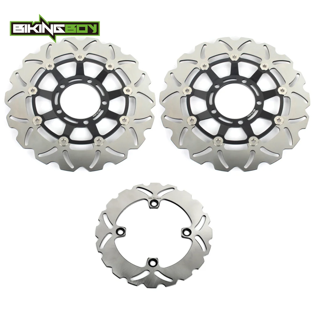 BIKINGBOY For TRIUMPH Daytona 675 06-16 675R 11-12 Street Triple 675 / R 2008-2012 Full Set Front Rear Brake Discs Disks Rotors